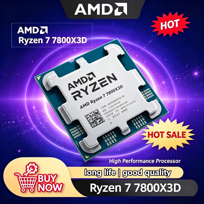 Amd Cpu Ryzen 7 - AMD R7 7800X3D CPU 8-Core 16-Thread,