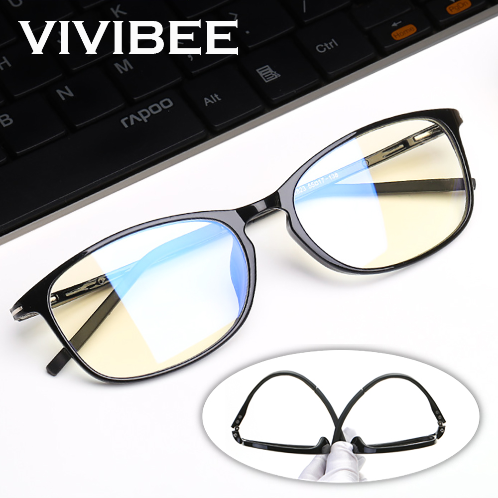 Gaming Glasses Blue Light - VIVIBEE Anti Blue Light Glasses Men