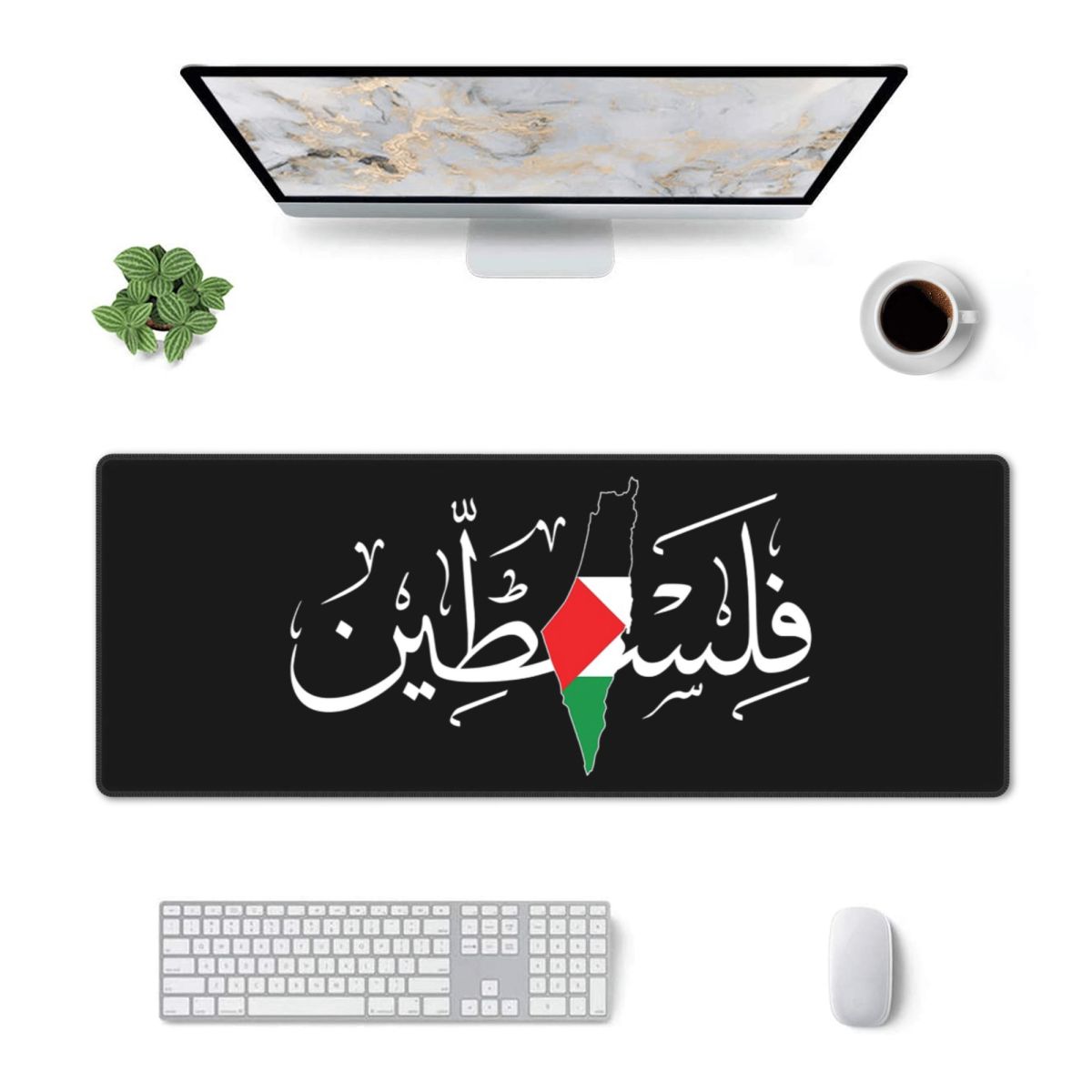 Pc Gaming Names - Large Mouse Pad Palestinie Arabic Calligraphy
