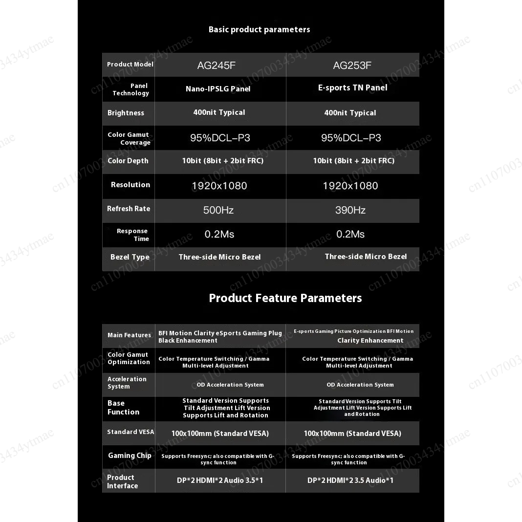 24/27 Inch Frameless Gaming Di - High Refresh Monitor review and price
