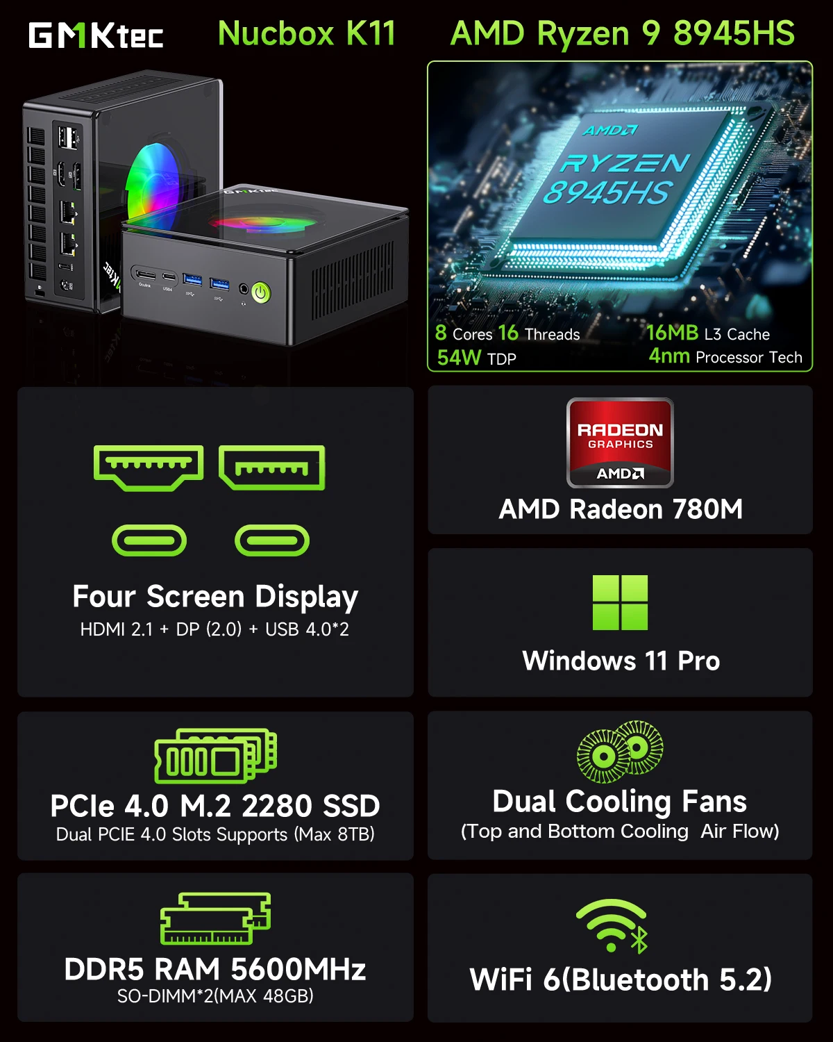GMKtec Nucbox K11 Gaming Mini  - Pc Gaming Ddr5 review and price