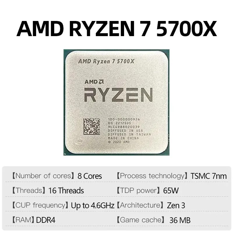 AMD Ryzen 7 5700X Unlocked Des - Amd Cpu Ryzen 7 review and price