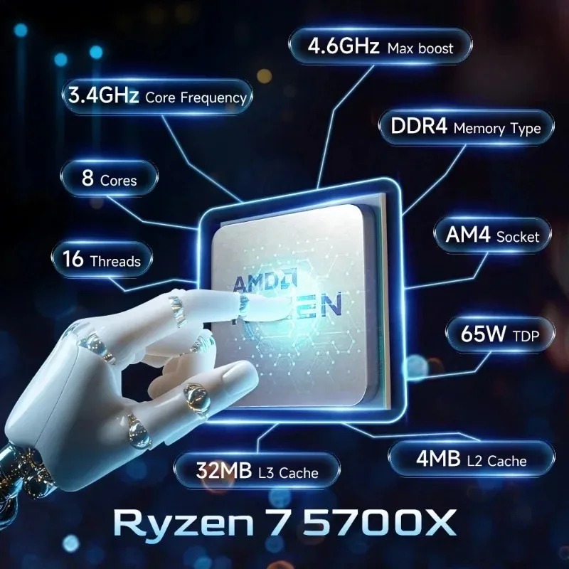 AMD Ryzen 7 5700X Unlocked Des - Amd Cpu Ryzen 7 review and price