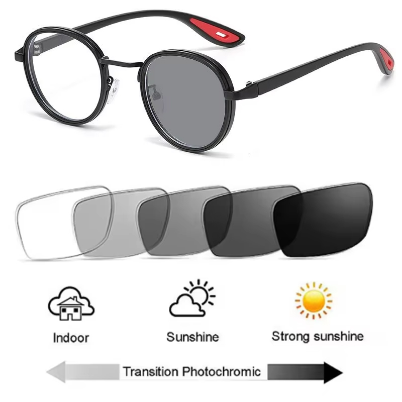 Women Retro Round Photochromic - Gaming Glasses Blue Light review and price