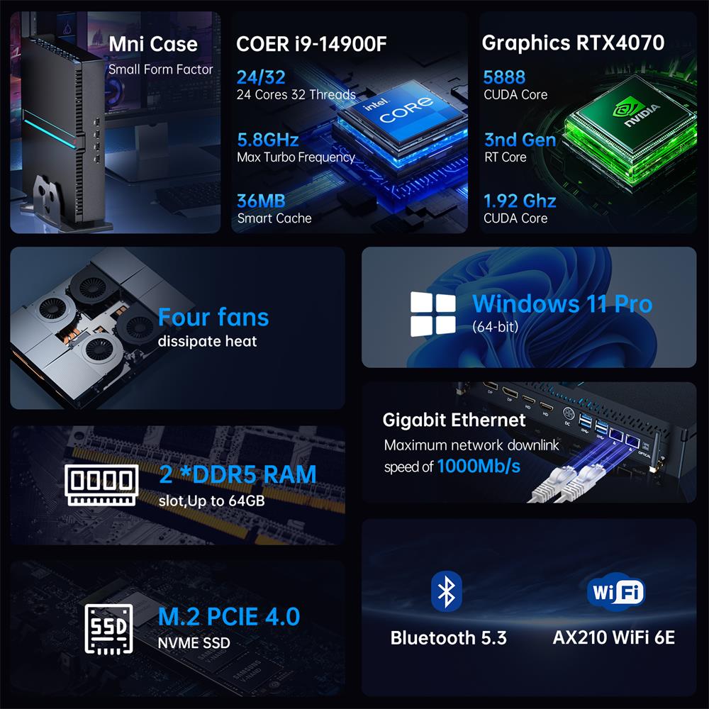 Msecore MV300 14th Intel Core  - Pc Gaming Ddr5 review and price