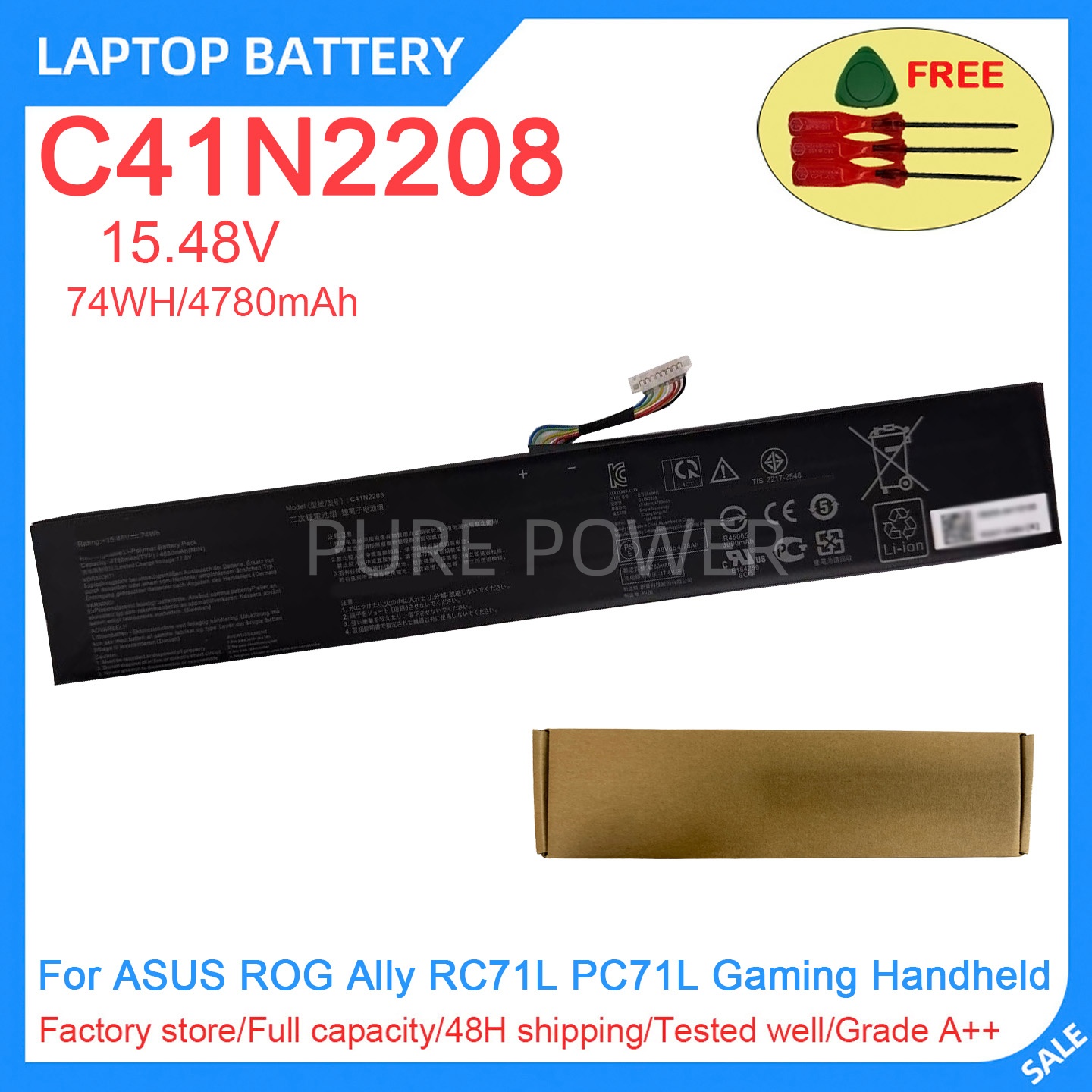 New Laptop Battery C41N2208 15 - Pc Gaming Asus review and price