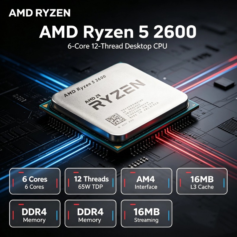 AMD Ryzen 5 2600 R5 2600 3.4GH - Pc Gaming Amd Ryzen 5 review and price