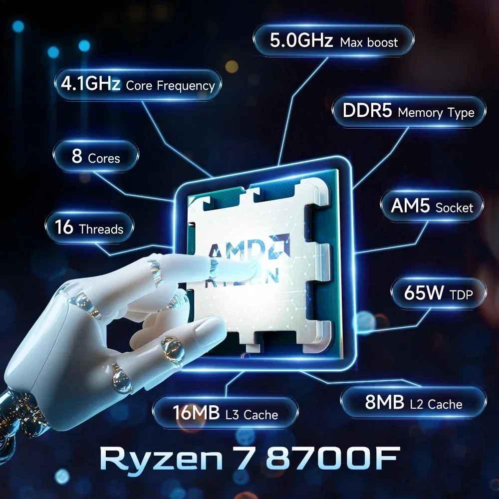 AMD Ryzen 7 8700F 5GHz CPU Pro - Amd Cpu Ryzen 7 review and price
