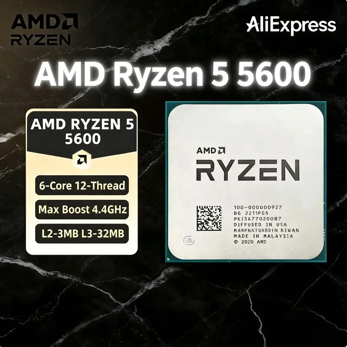 AMD Ryzen 5 5600 Processor AMD - Pc Gaming Amd Ryzen 5 review and price