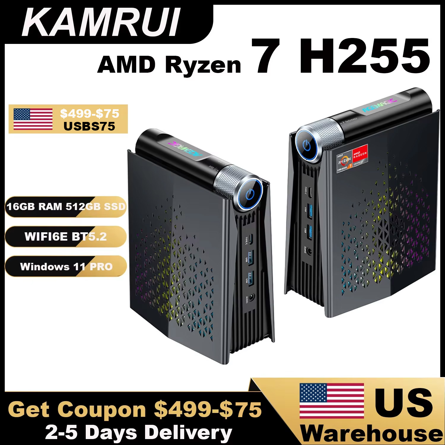 KAMRUI Gaming Mini PC Ryzen 7  - Amd Cpu Ryzen 7 review and price
