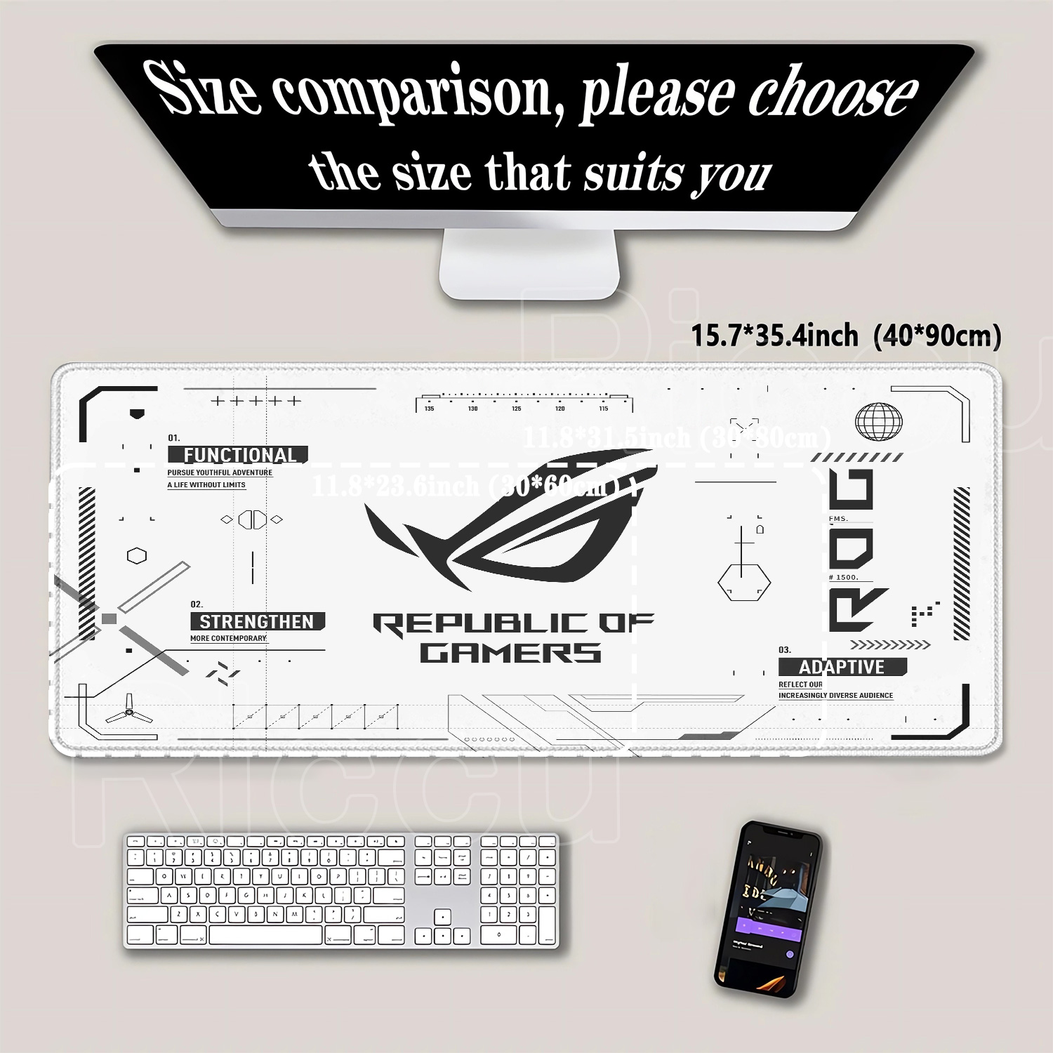 R-ROG Large Gaming Mouse Pad A - Pc Gaming Setup review and price