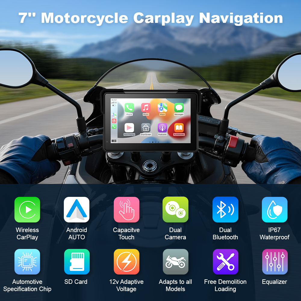 BEPOCAM 5/7'' Carplay Motorcyc - Pc Gaming Vr review and price