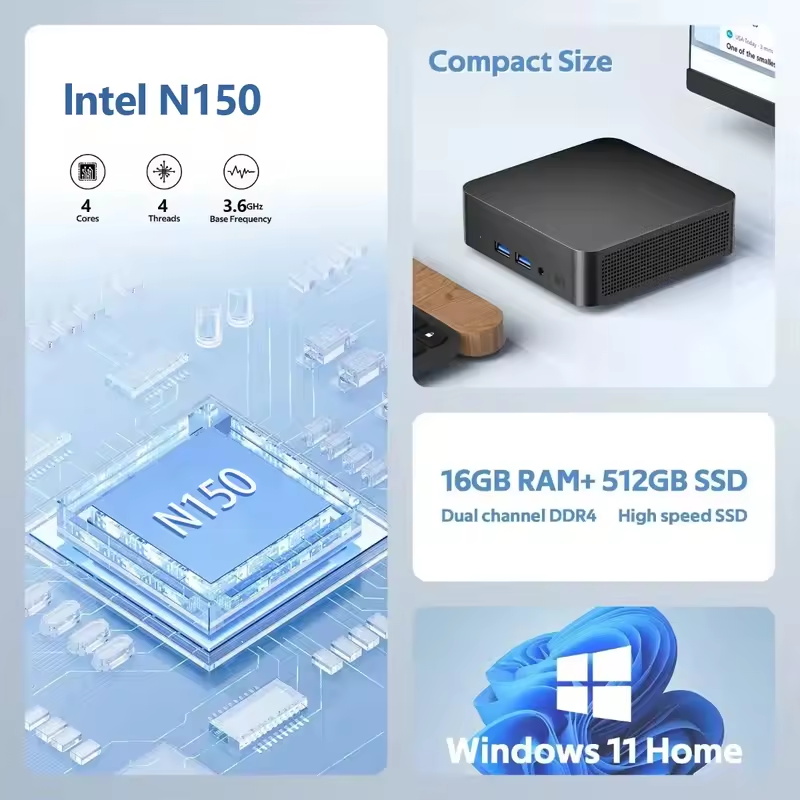 2026 Intel N150 Mini PC Portab - Pc Gaming Jumbo review and price